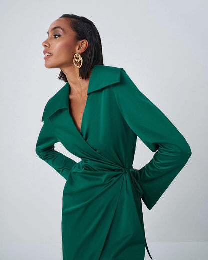 Green French Style Long Dresses for Women