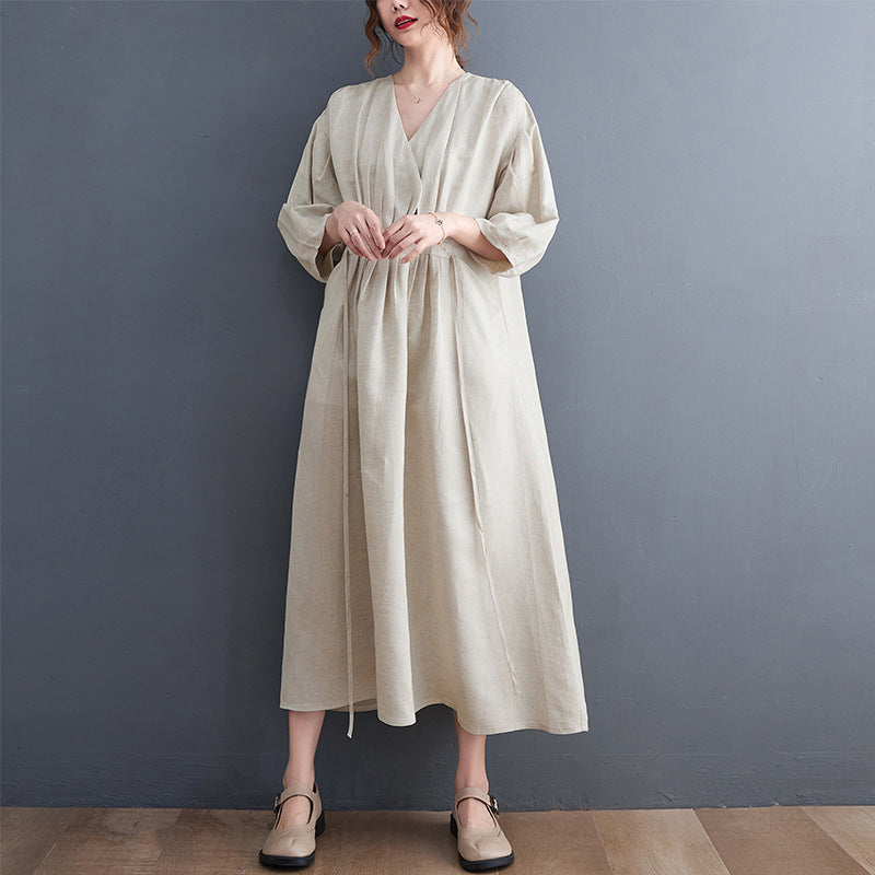 Casual High Waist Summer Long Dresses