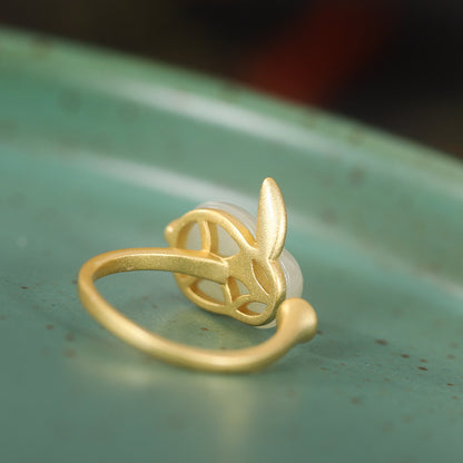 Sterling Sliver Gold-Plating Cute Rabbit Design Jewelry Sets