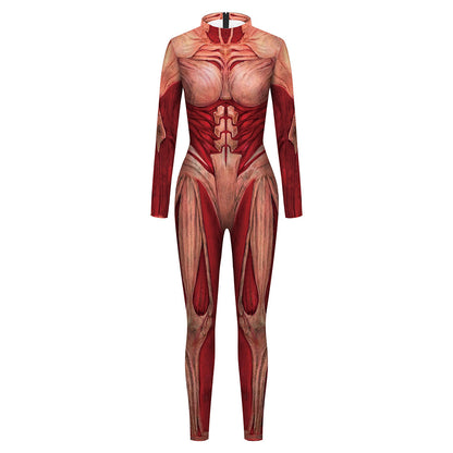 3D Human Muscle Cosplay Jumpsuits