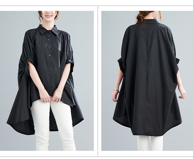 Summer Bat Sleeves Plus Sizes Shirts for Women