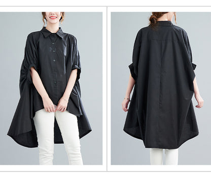 Summer Bat Sleeves Plus Sizes Shirts for Women