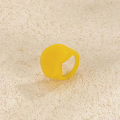 3D Sweetheart Design Acrylic Women Fashion Rings