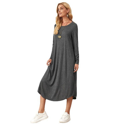 Casual Long Sleeves Midi Dresses for Women