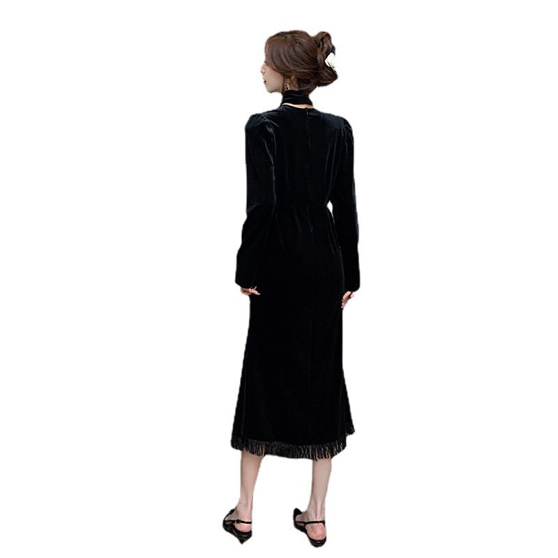 Luxury Velvet Long Mermaid Dresses for Party