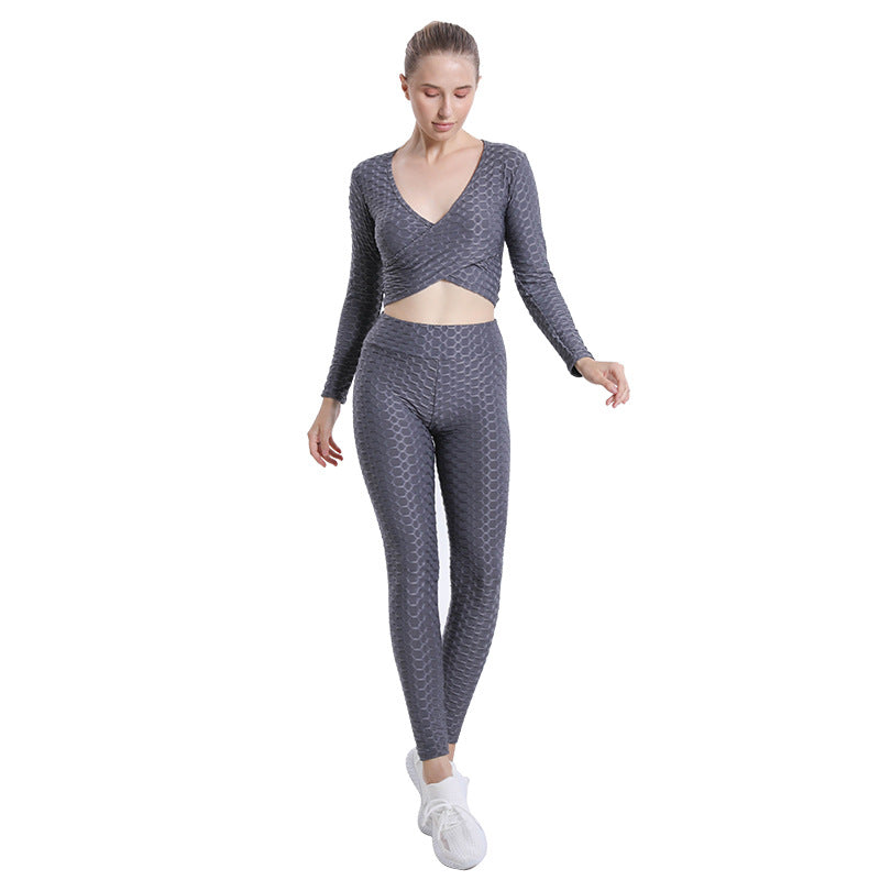 Sexy Bubble Design Women Gym Outfits