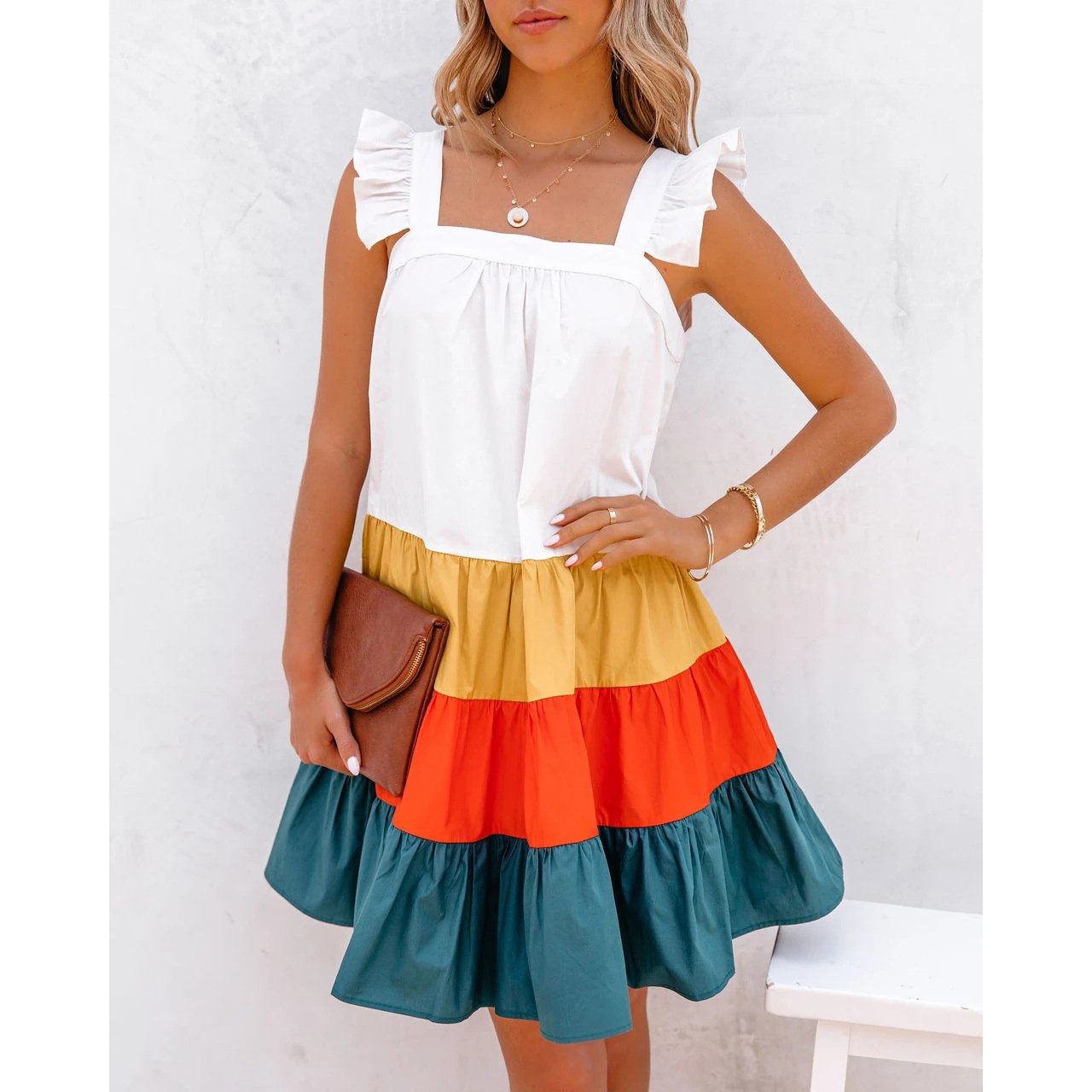 Summer Vaction Cake Short Dresses-STYLEGOING