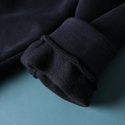 Women High Neck Velvet Pullover Tops