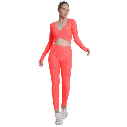 Sexy Bubble Design Women Gym Outfits