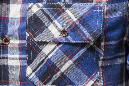 Fall Plaid Long Sleeves Shirts for Men