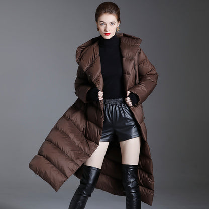 Luxury Winter Plus Sizes Long Down Coats for Women