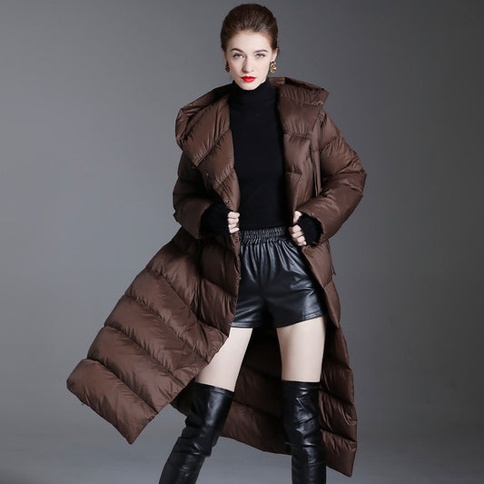 Luxury Winter Plus Sizes Long Down Coats for Women