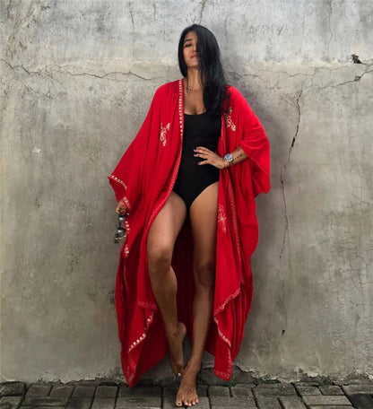 Boho Summer Holiday Kimono Cover Up Dresses
