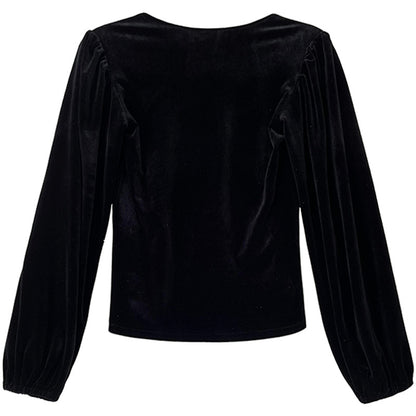 Elegant Square Neck Women Pullover Shirts