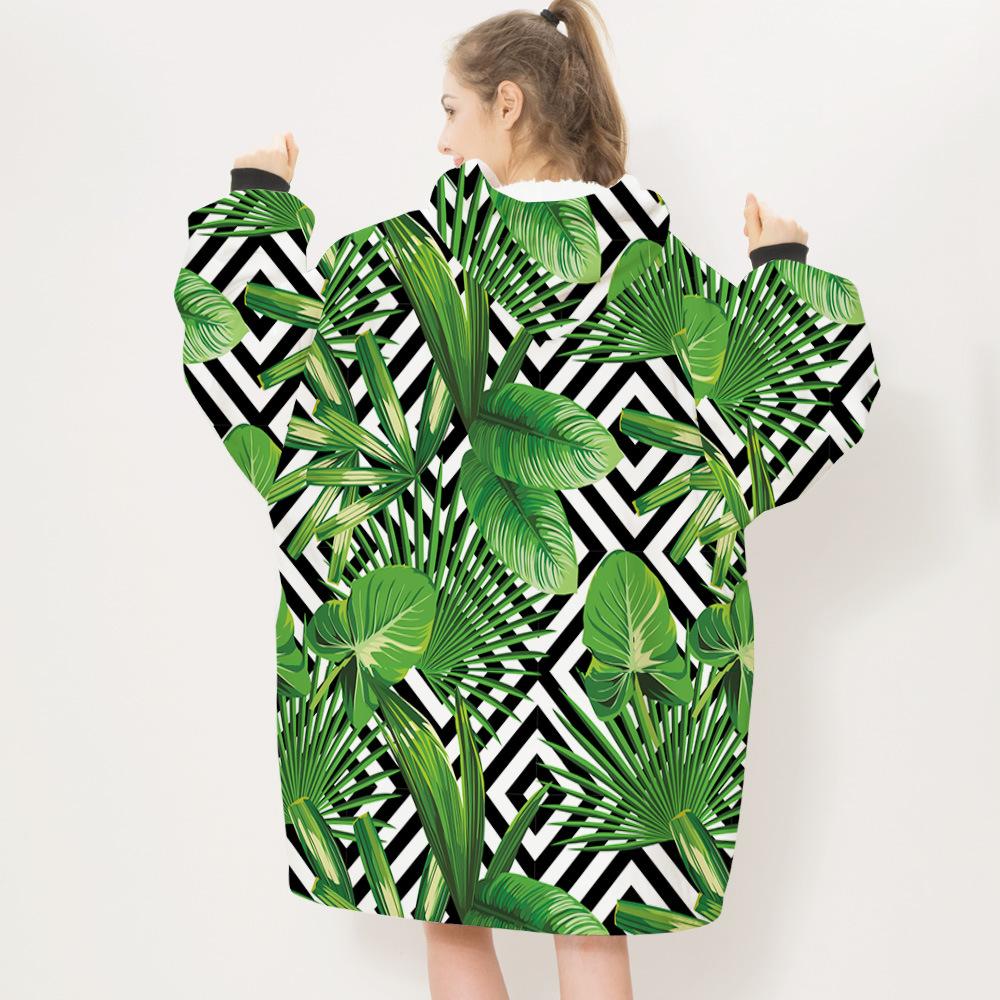 3D Plants and Flowers Cozy Sleeves Blanket-Plant-17-Adult-Free Shipping at meselling99