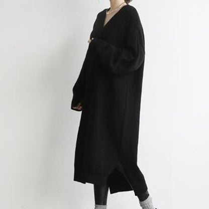 Women Pullover Knitting Long Dresses