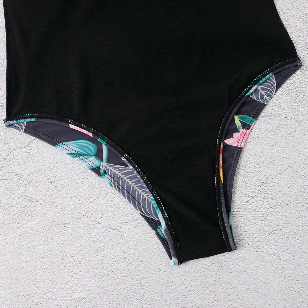 Sexy Long Sleeves Backless One Piece Women Swimwear
