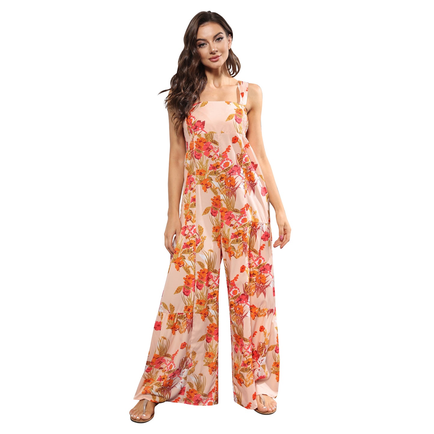 Casual High Waist Women Wide Legs Jumpsuits