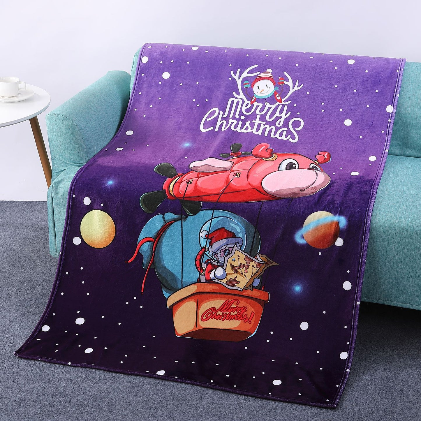 Warm Fleece Breaknoon Blankets for Christmas