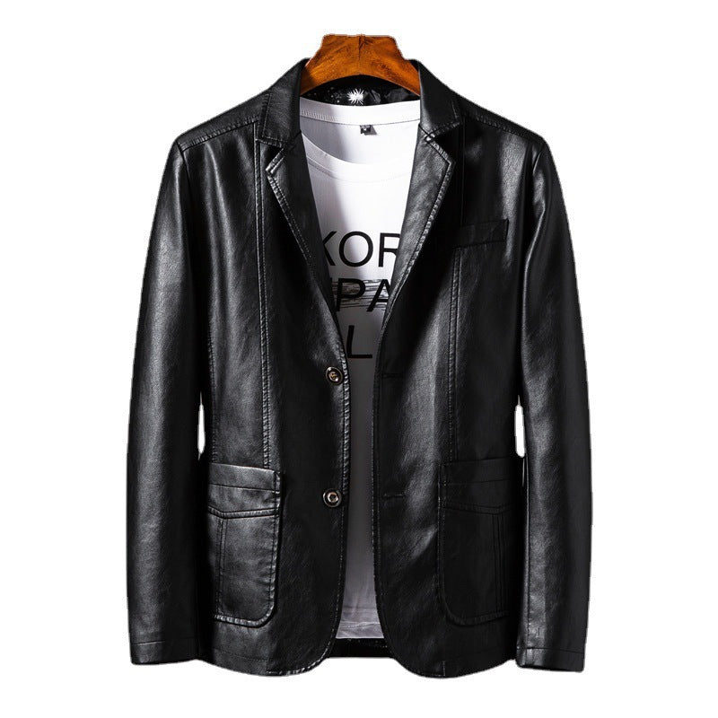 Men's Pu Leather Motorcycle Jacket