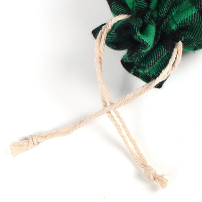 Red&Green Cotton Christmas Gift Bags 50pcs/Set
