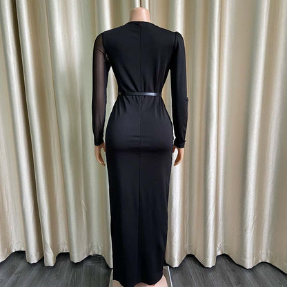 Sexy Split Front Plus Sizes Women Long Party Dresses
