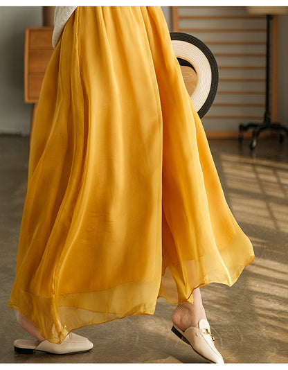 Fariy Summer Chiffon Women Plus Sizes Skirts
