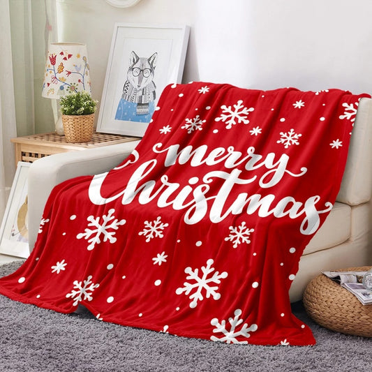Merry Christmas Fleece Blankets for Gifts