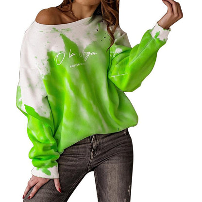 New Dyed Round Neck Women Hoodies-STYLEGOING