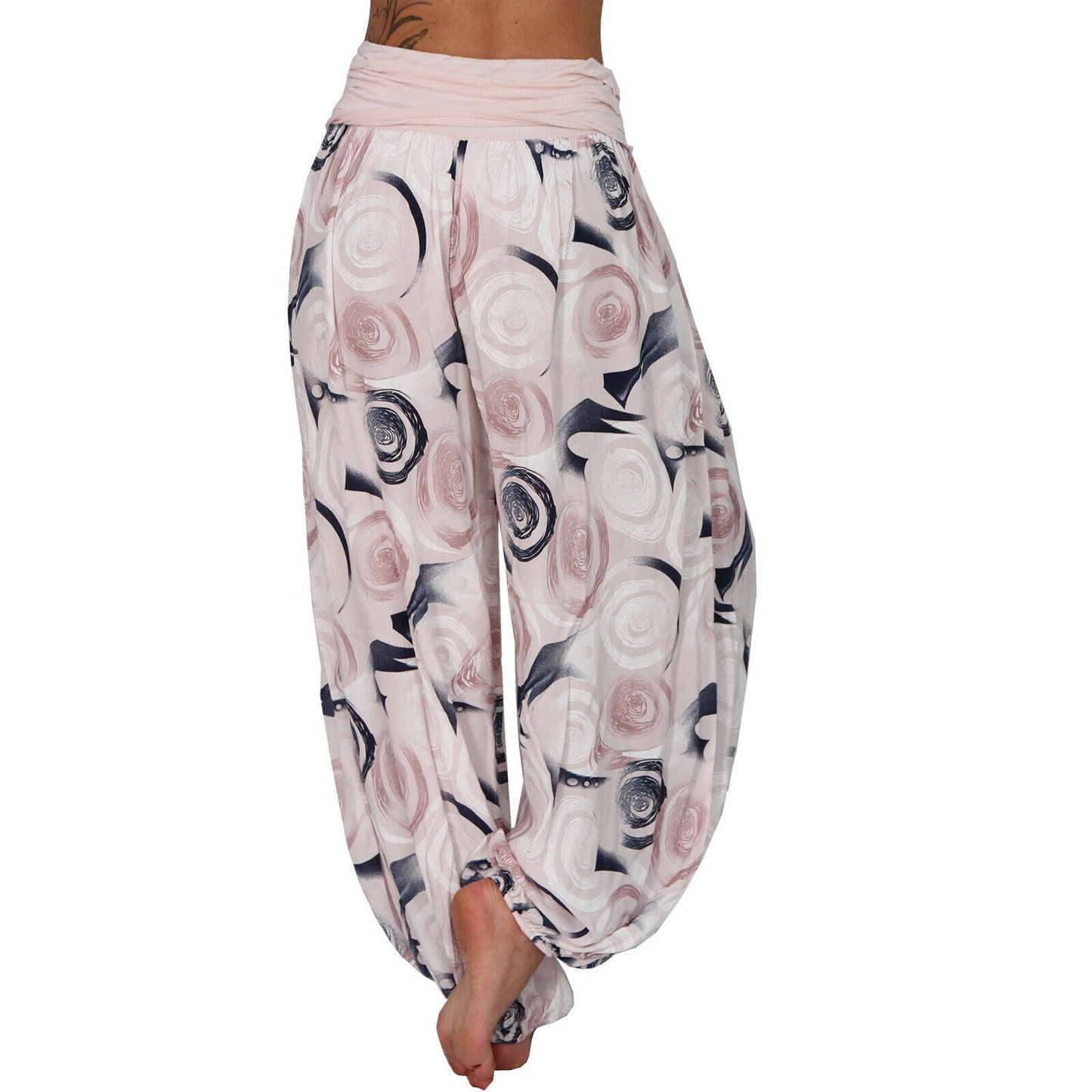 Casual Floral Print Women Harem Pants