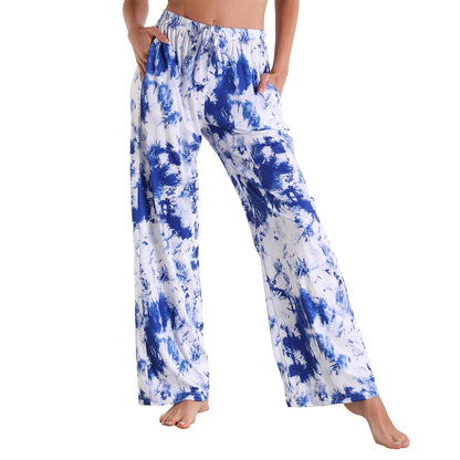 Leisure Women Comfortable Pants with Pocket
