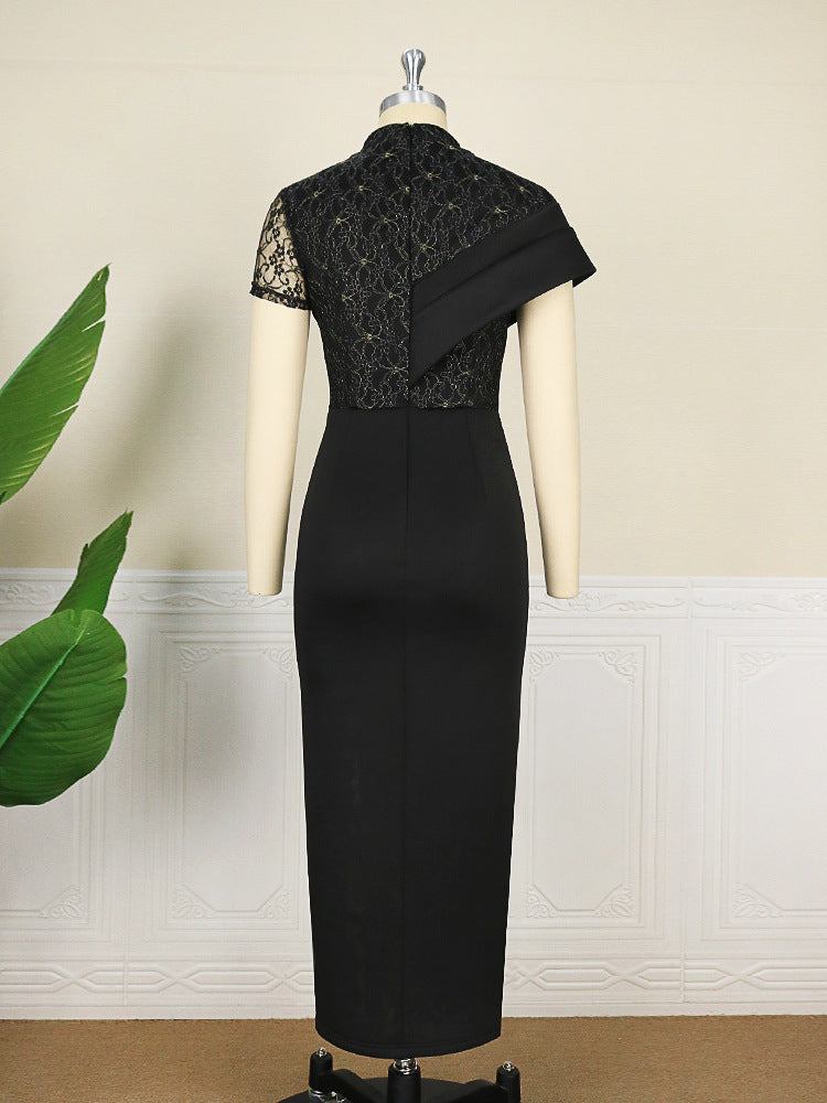 Sexy Lace Design Split Front Evening Party Dresses