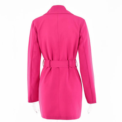 Women Fall Long Blazers with Blet--Free Shipping at meselling99