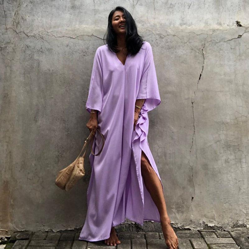 Casual Summer Holiday  Long Romper Cover Up Dresses
