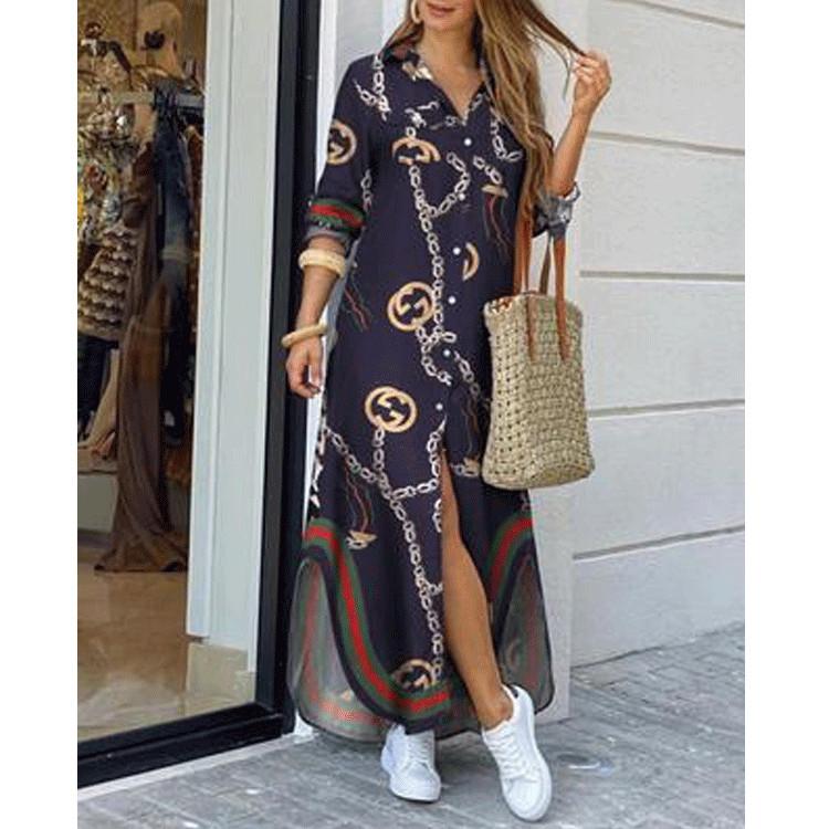 Leisure Fashion T Shirt Long Dresses-STYLEGOING