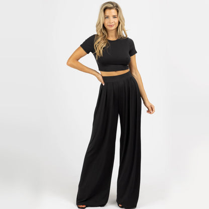 Sexy Summer Short T Shirts and Casual Pants Sets