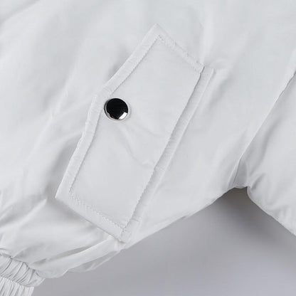 Women Cotton Zipper Short Coats
