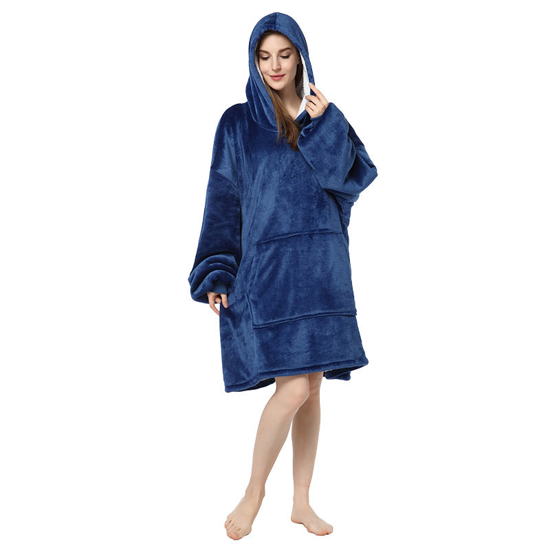 Plus Sizes Warm Hoodies Sleepwear for Couple