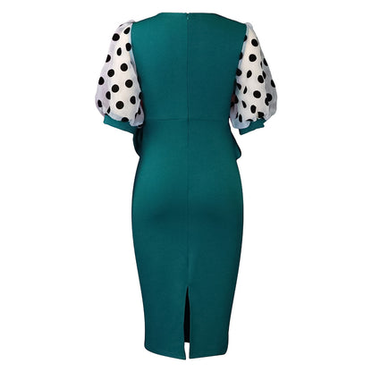Fashion Polka Dot Tulle Women Dresses