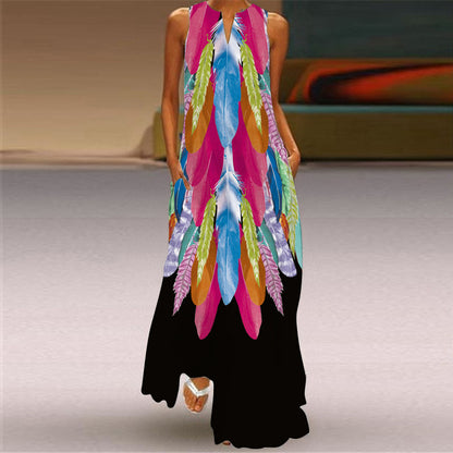 Summer V Neck Sleeveless Boho Dresses