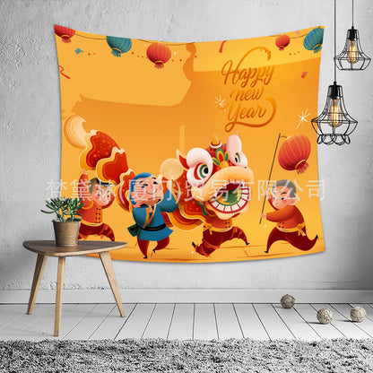 Happy Easter Day Room Wall Tapestry for Decoration