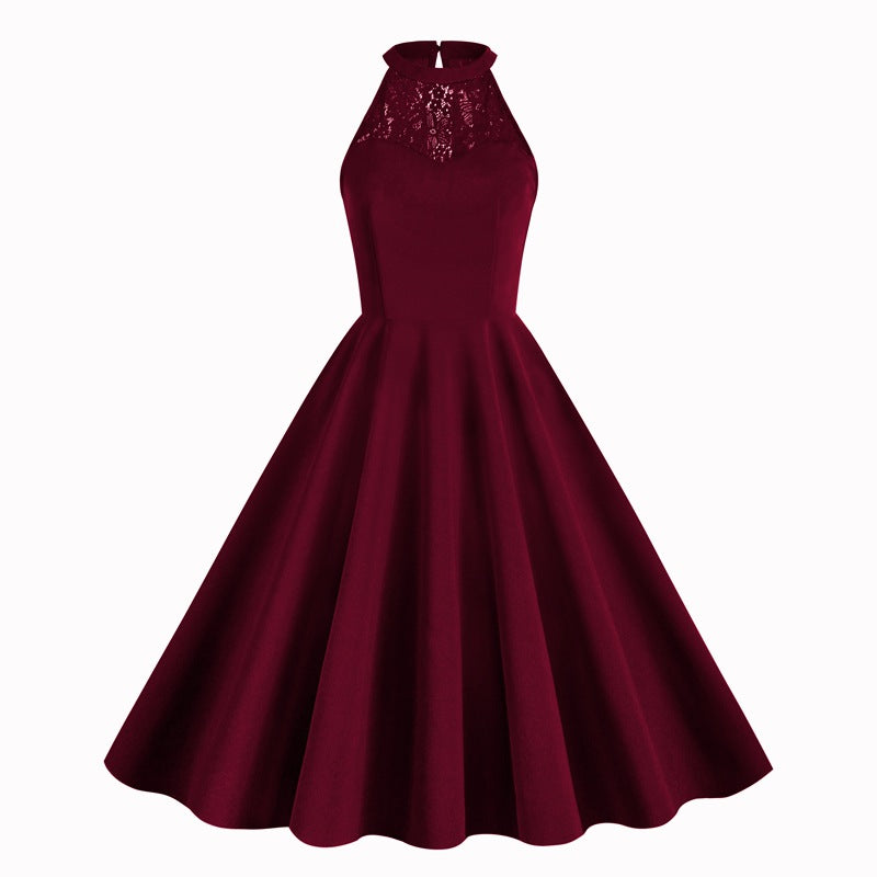 Elegant Sleeveless Halter Party Dresses