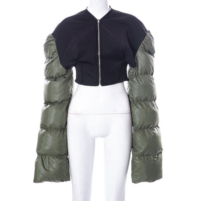 Designed Winter Cotton Short Overcoats Jacket for Women