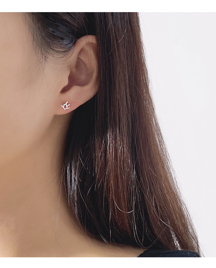 Fashion Designed Sterling Silver Earring Studs
