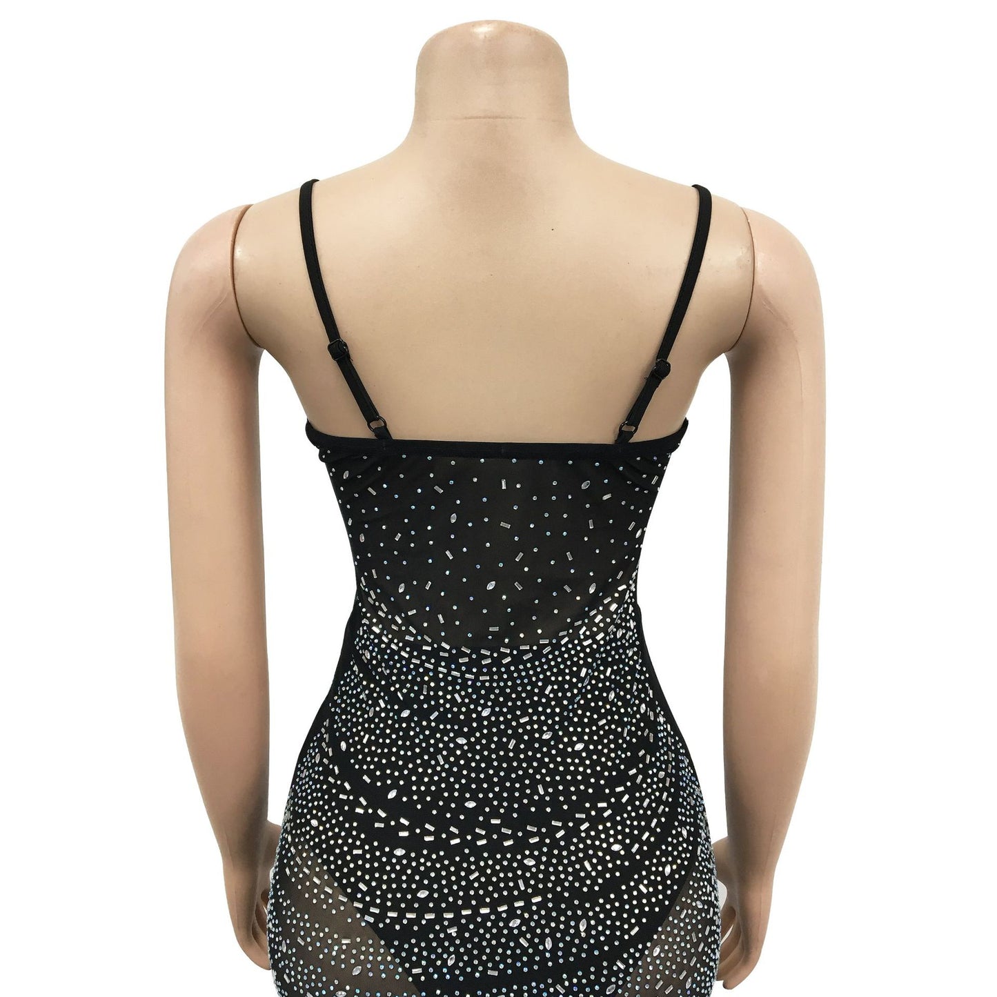Sexy Diamond Sleeveless Long Evening Party Dresses