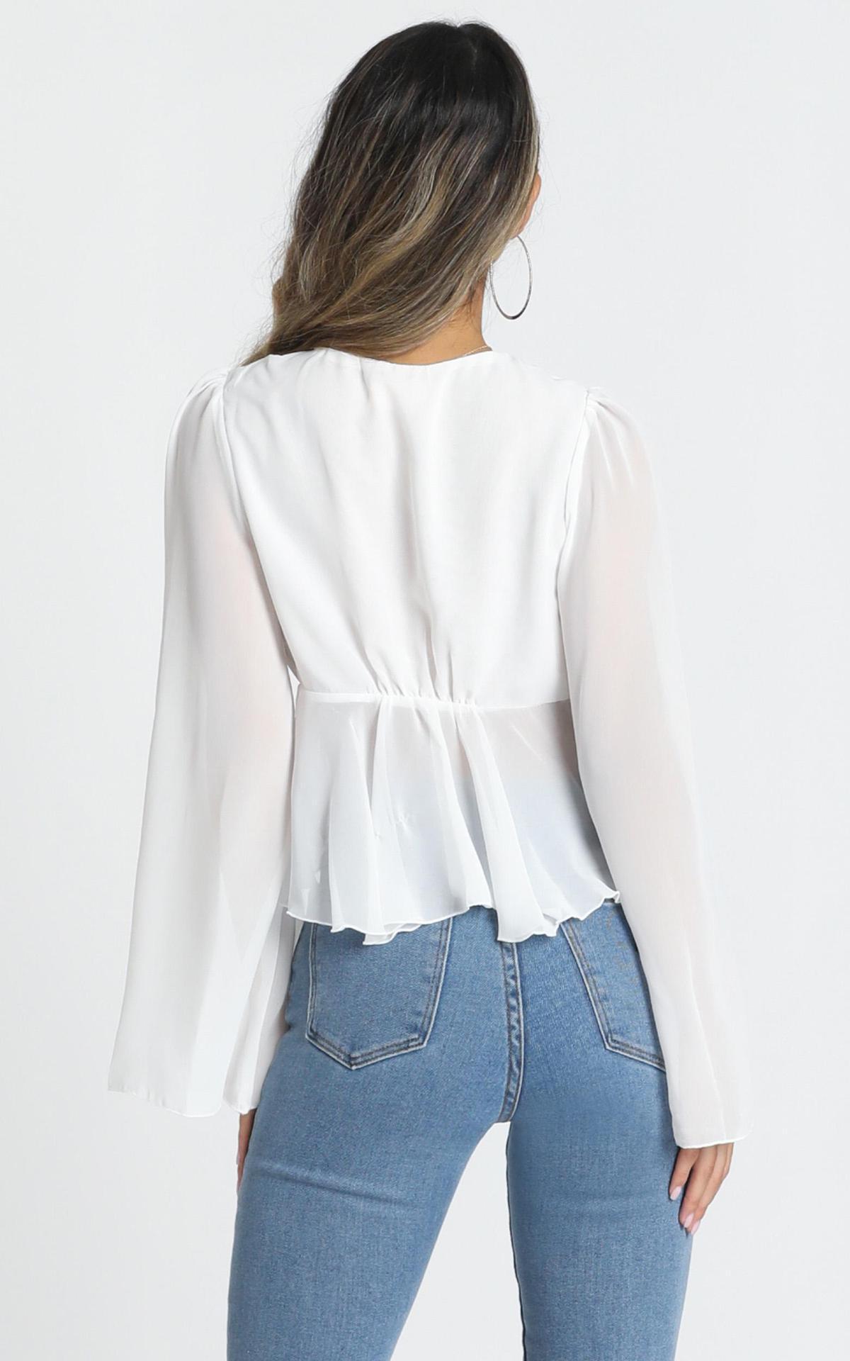 Sexy Women Summer Chiffon Deep V Neck Shirts--Free Shipping at meselling99