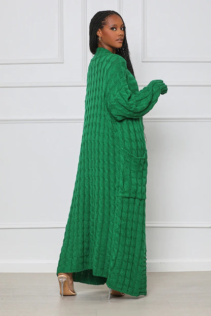 Casual Long Knitted Cardigan Overcoats for Women