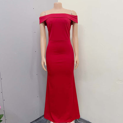 Off The Sholuder Plus Sizes Long Party Dresses for Women