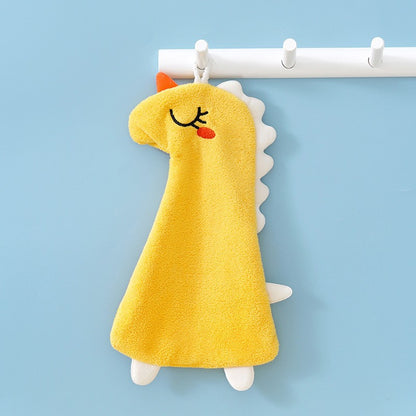 Lovely Dinosaur Design Fleece Washcloths