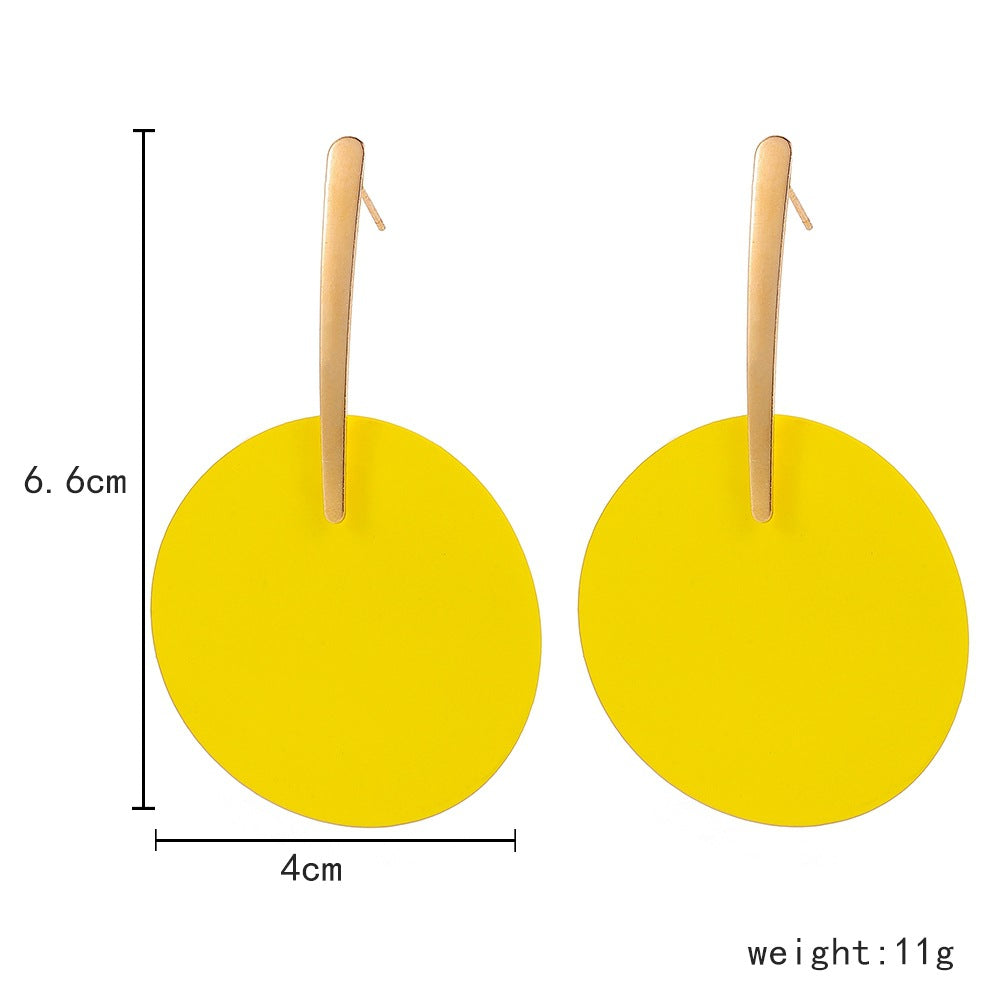 Fashion Geometry Design Women Drop Earrings